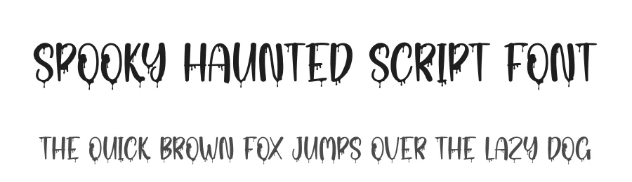 Spooky Haunted Script Font by creativeletter — Display Font