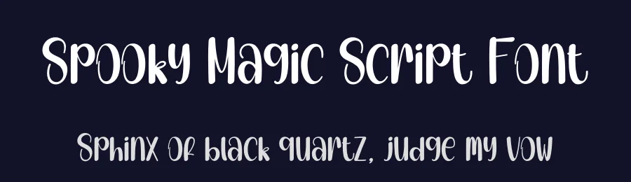 Spooky Magic Script Font by creativeletter — Display Font — thumbnail 2