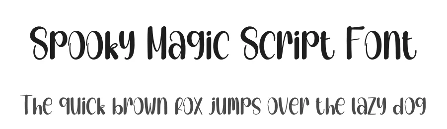 Spooky Magic Script Font by creativeletter — Display Font
