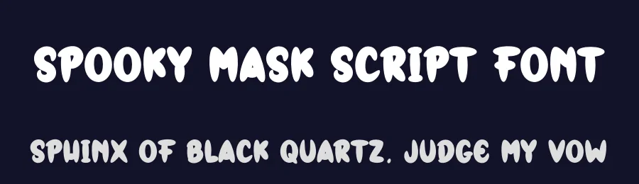 Spooky Mask Script Font by creativeletter — Display Font — thumbnail 2