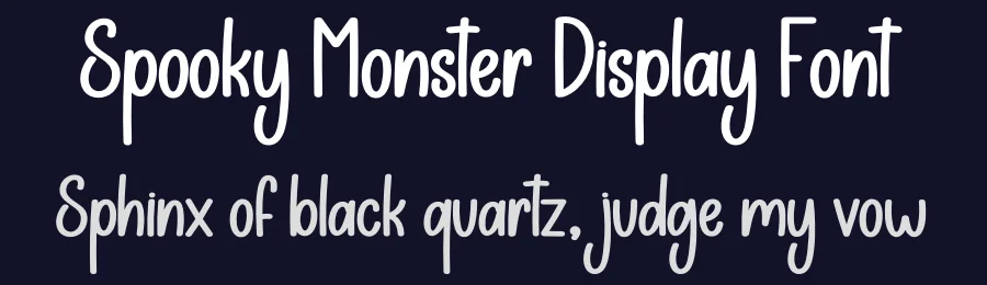 Spooky Monster Display Font by creativeletter — Display Font — thumbnail 2