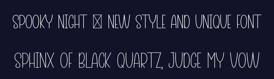 Spooky Night – New Style And Unique Font by inermediaSTUDIO — Display Font — thumbnail 2