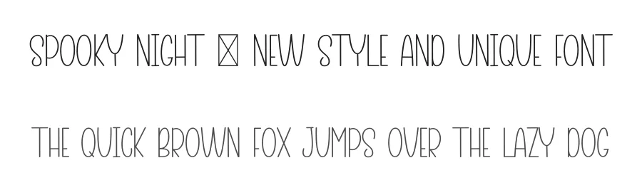 Spooky Night – New Style And Unique Font by inermediaSTUDIO — Display Font