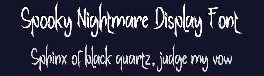 Spooky Nightmare Display Font by creativeletter — Display Font — thumbnail 2