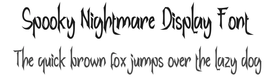 Spooky Nightmare Display Font by creativeletter — Display Font