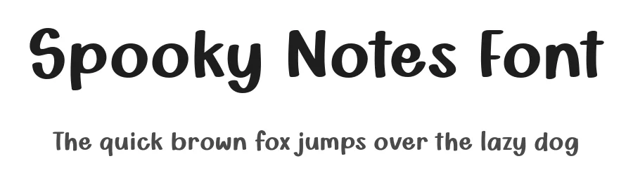 Spooky Notes Font by keithzo — Display Font