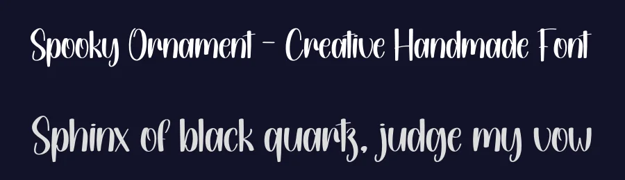 Spooky Ornament – Creative Handmade Font by creativeletter — Display Font — thumbnail 2