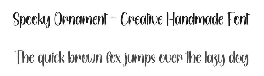 Spooky Ornament – Creative Handmade Font by creativeletter — Display Font