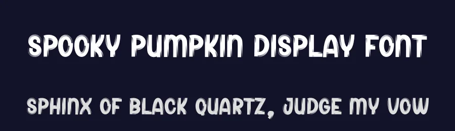 Spooky Pumpkin Display Font by creativeletter — Display Font — thumbnail 2