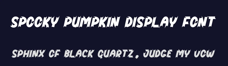 Spooky Pumpkin Display Font by creativeletter — Display Font — thumbnail 2