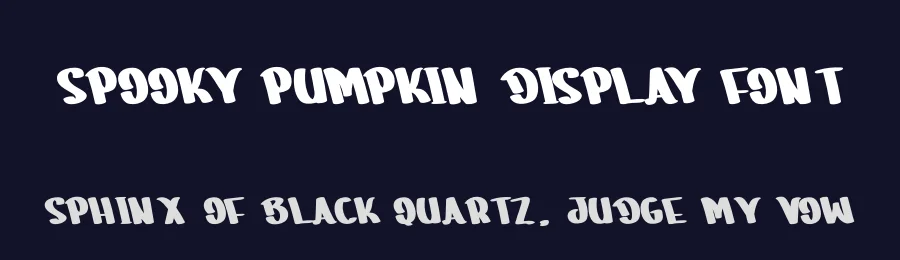 Spooky Pumpkin Display Font by andikastudio — Display Font — thumbnail 2