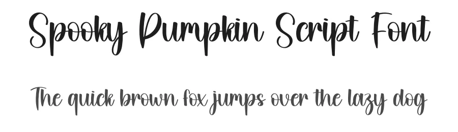 Spooky Pumpkin Script Font by creativeletter — Script Handwritten Font