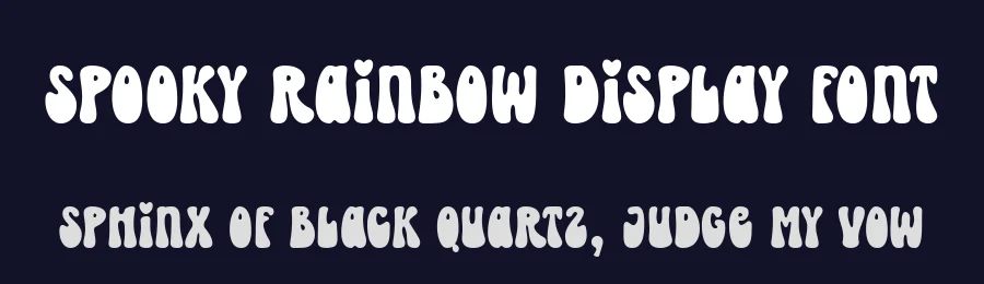 Spooky Rainbow Display Font by keithzo — Display Font — thumbnail 2