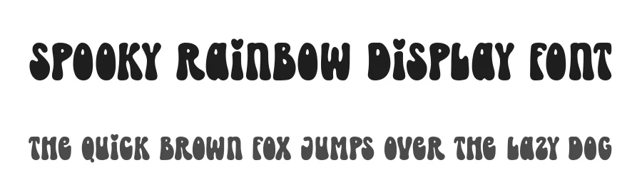 Spooky Rainbow Display Font by keithzo — Display Font