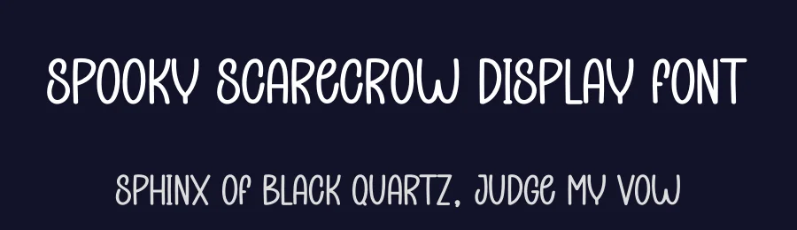Spooky Scarecrow Display Font by creativeletter — Display Font — thumbnail 2