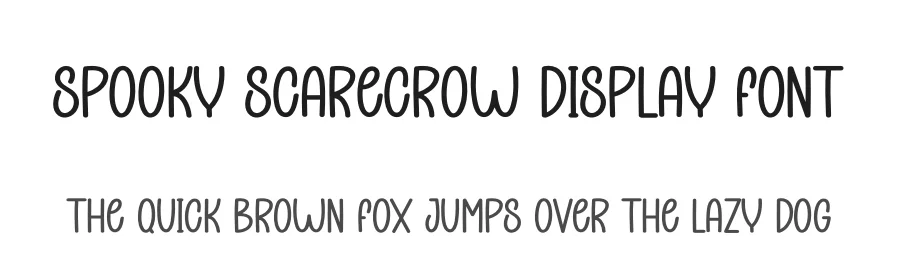 Spooky Scarecrow Display Font by creativeletter — Display Font