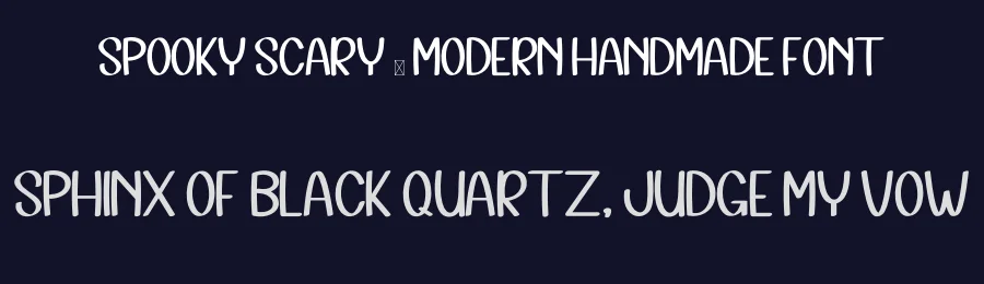 Spooky Scary – Modern Handmade Font by inermediaSTUDIO — Display Font — thumbnail 2