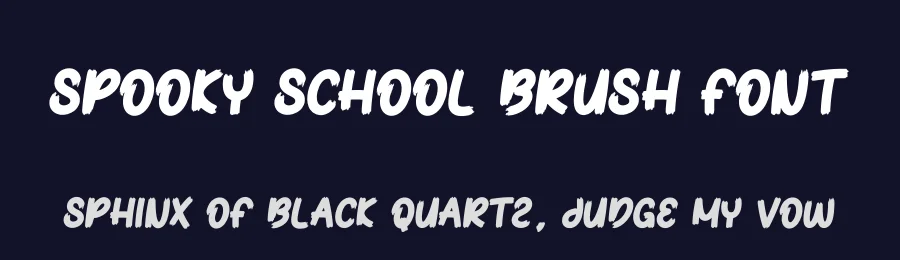 Spooky School Brush Font by creativeletter — Display Font — thumbnail 2