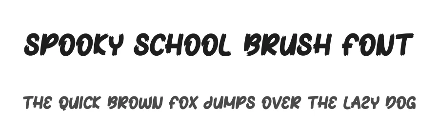 Spooky School Brush Font by creativeletter — Display Font
