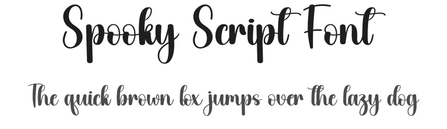 Spooky Script Font by creativeletter — Script Handwritten Font