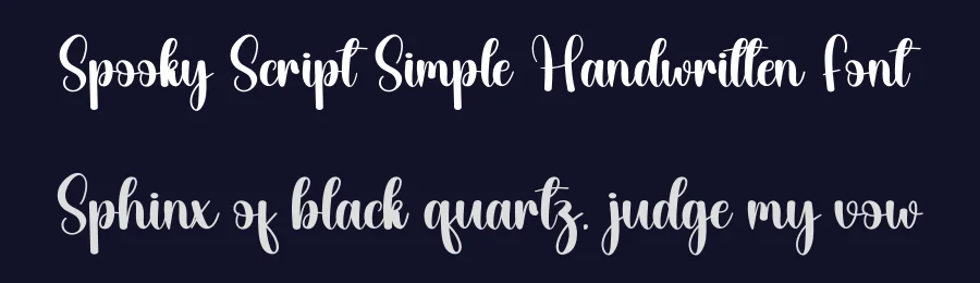 Spooky Script Simple Handwritten Font by creativeletter — Script Handwritten Font — thumbnail 2