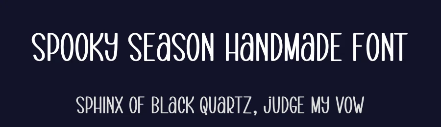 Spooky Season Handmade Font by andikastudio — Display Font — thumbnail 2