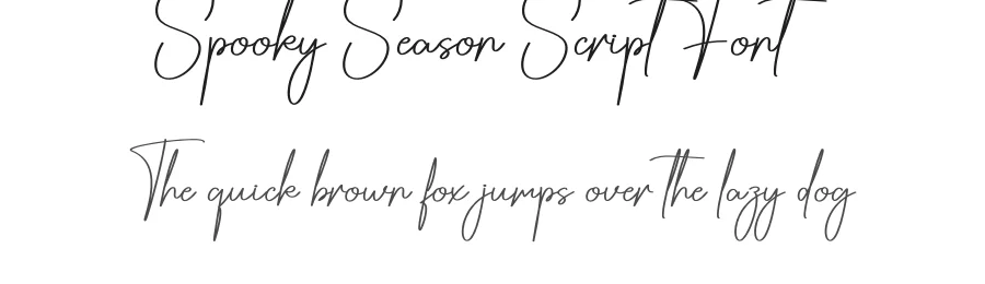 Spooky Season Script Font by creativeletter — Script Handwritten Font