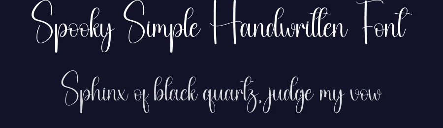 Spooky Simple Handwritten Font by creativeletter — Script Handwritten Font — thumbnail 2