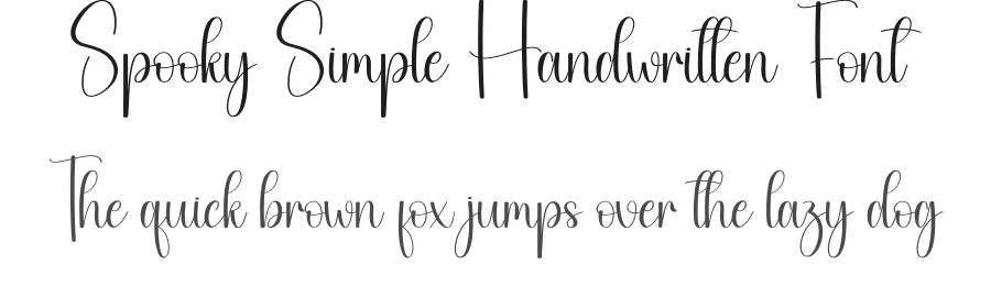 Spooky Simple Handwritten Font by creativeletter — Script Handwritten Font