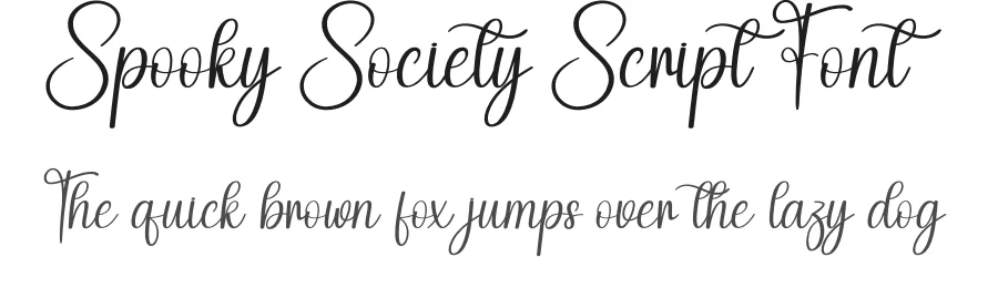 Spooky Society Script Font by creativeletter — Script Handwritten Font