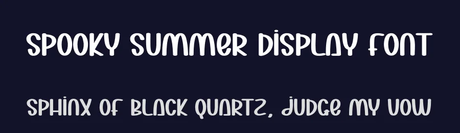 Spooky Summer Display Font by creativeletter — Display Font — thumbnail 2