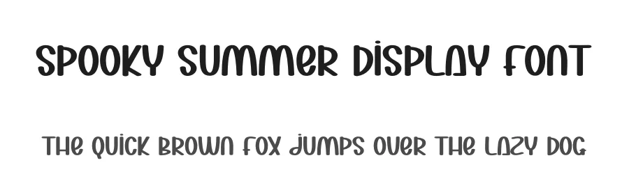 Spooky Summer Display Font by creativeletter — Display Font