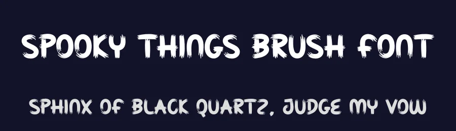 Spooky Things Brush Font by creativeletter — Script Handwritten Font — thumbnail 2