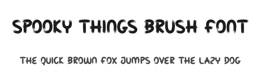 Spooky Things Brush Font by creativeletter — Script Handwritten Font