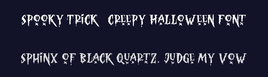 Spooky Trick – Creepy Halloween Font by baletype — Display Font — thumbnail 2