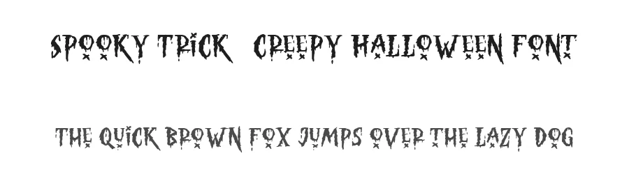 Spooky Trick – Creepy Halloween Font by baletype — Display Font