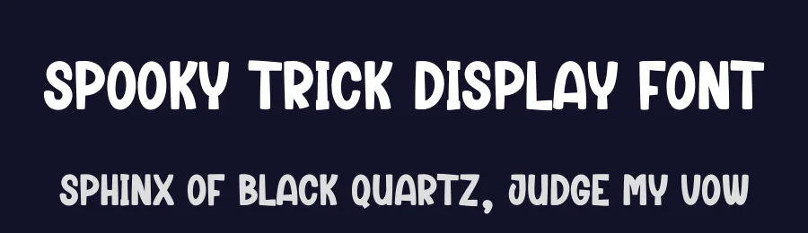 Spooky Trick Display Font by andikastudio — Display Font — thumbnail 2