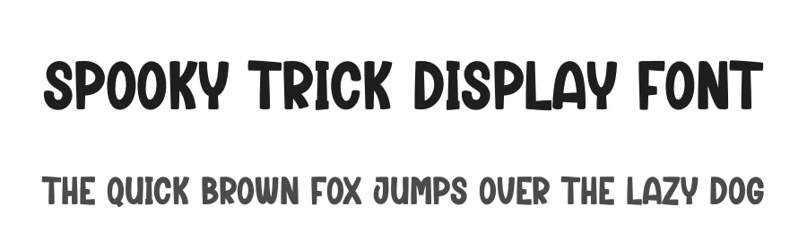 Spooky Trick Display Font by andikastudio — Display Font