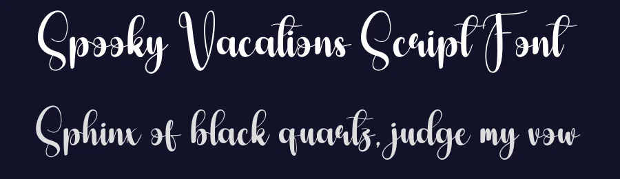 Spooky Vacations Script Font by creativeletter — Script Handwritten Font — thumbnail 2
