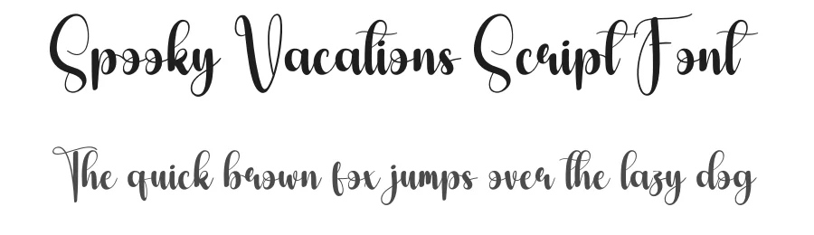 Spooky Vacations Script Font by creativeletter — Script Handwritten Font