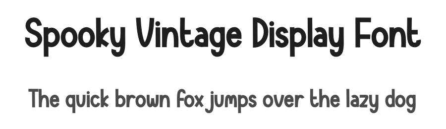 Spooky Vintage Display Font by andikastudio — Display Font