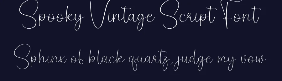 Spooky Vintage Script Font by creativeletter — Script Handwritten Font — thumbnail 2