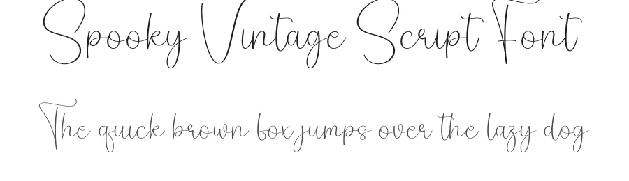 Spooky Vintage Script Font by creativeletter — Script Handwritten Font