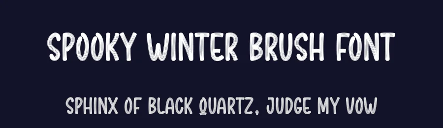 Spooky Winter Brush Font by creativeletter — Script Handwritten Font — thumbnail 2