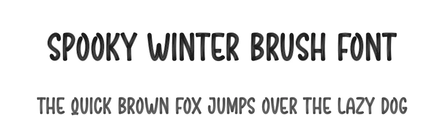 Spooky Winter Brush Font by creativeletter — Script Handwritten Font