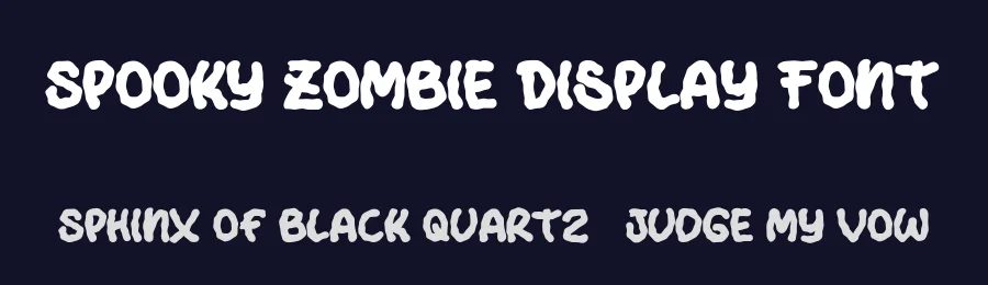 Spooky Zombie Display Font by Dharmas Studio — Decorative Font — thumbnail 2