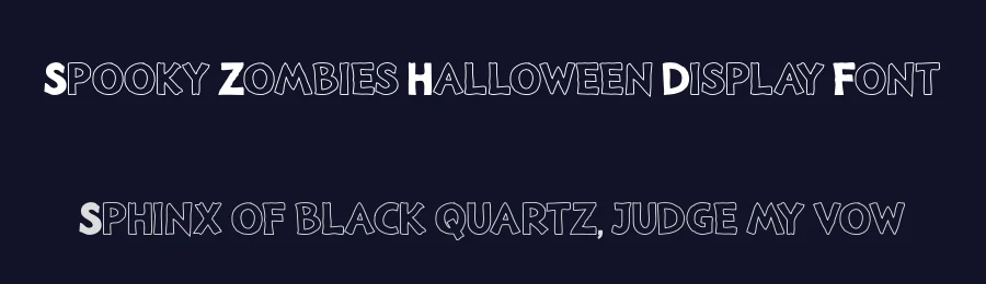 Spooky Zombies Halloween Display Font by Pian45 — Display Font — thumbnail 2