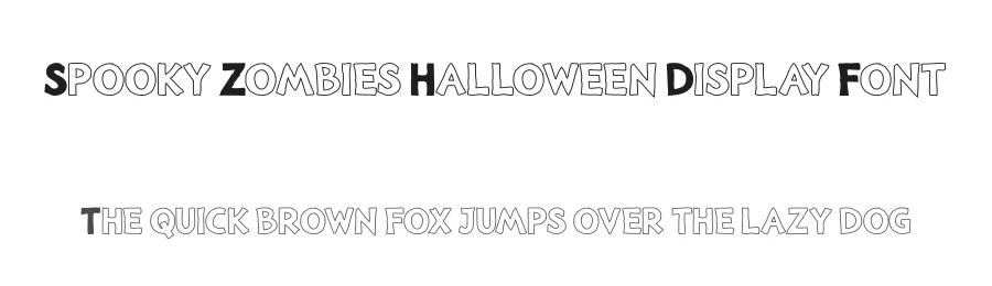 Spooky Zombies Halloween Display Font by Pian45 — Display Font