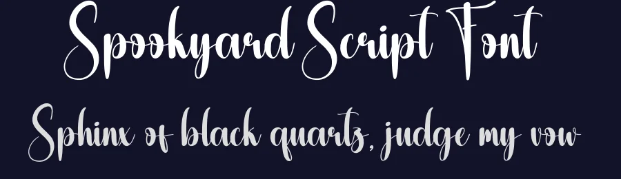 Spookyard Script Font by creativeletter — Script Handwritten Font — thumbnail 2