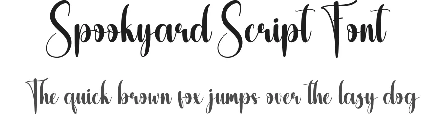 Spookyard Script Font by creativeletter — Script Handwritten Font